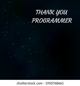 Thank You Programmer Geometric Design Suitable Stock Vector (Royalty ...