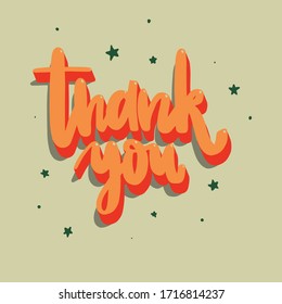 thank you quote sing vector lettering