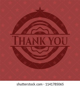 Thank you red emblem