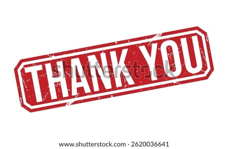 THANK YOU Red rubber stamp on white background. THANK YOU stamp sign. THANK YOU stamp.