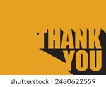 Thank you Retro speech bubble design Vector illustration