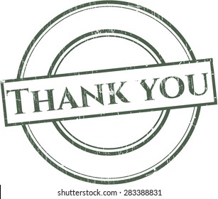Thank you rubber seal