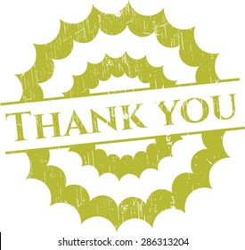 Thank you rubber stamp