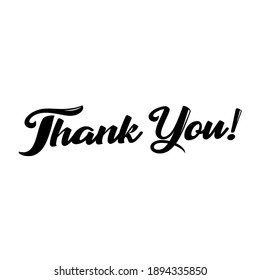 Thank You Sentence White Background Stock Vector (Royalty Free ...