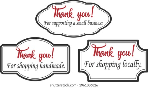 Thank you For Shopping - Care Card design