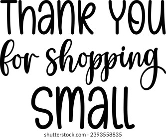 Thank You For Shopping Small svg