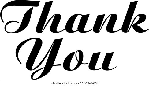 Thank You Sign Stock Vector (Royalty Free) 1104266948