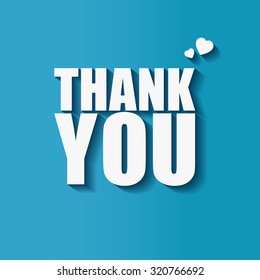 Thank you sign - vector illustration 