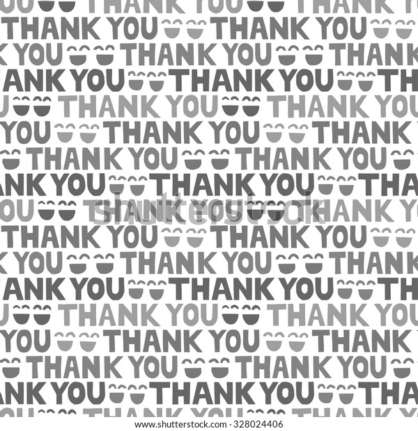 Thank You Smiling Faces Background Seamless Stock Vector Royalty Free