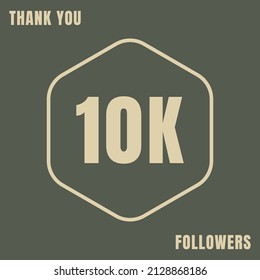 Thank you social media 10k followers template