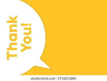 Obrigado vetor de banner de balão com espaço de cópia para negócios, marketing, folhetos, apresentações e postagens de mídias sociais.