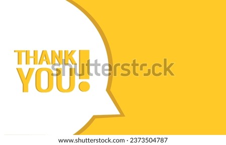 Thank you speech bubble banner. Can be used for business, marketing and advertising. Vector EPS 10. Isolated on white background
