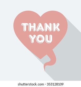 Thank you speech bubble icon series.