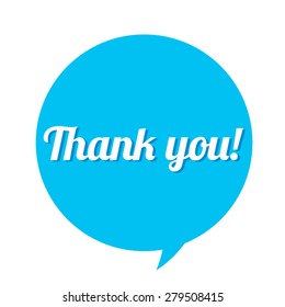 Thank you Speech bubbles Vector EPS 10 illustration.
