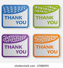 thank you sticker