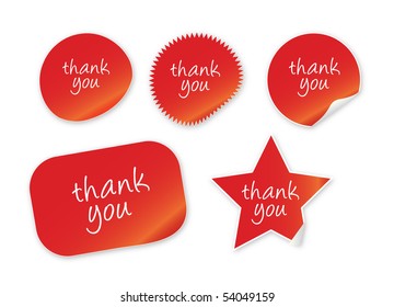 thank you stickers