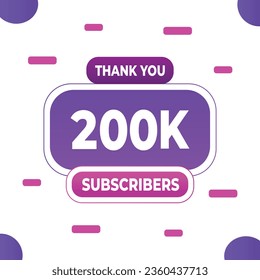 Thank you subscribers or followers. web social media modern post design