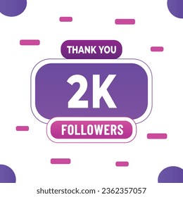 Thank you subscribers or followers. web social media modern post design