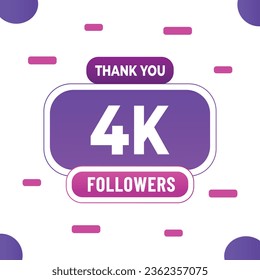 Thank you subscribers or followers. web social media modern post design