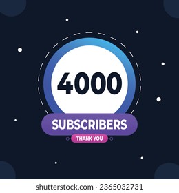 Thank you subscribers or followers. web social media modern post design	