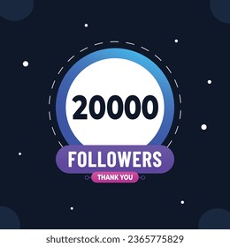 Thank you subscribers or followers. web social media modern post design