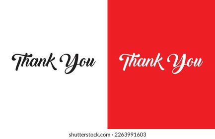 Thank You T Shirt Design,  Calligraphic Lettering, Vector illustration.Typographic Design.