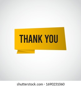 Thank You Tag Label Vector Template Design Illustration
