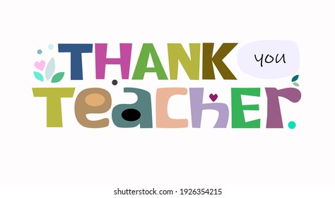 4,352 Thank You Teacher Images, Stock Photos & Vectors | Shutterstock