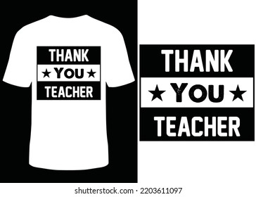 Thank you teacher t-shirt design