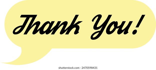 Thank you text background vector design	