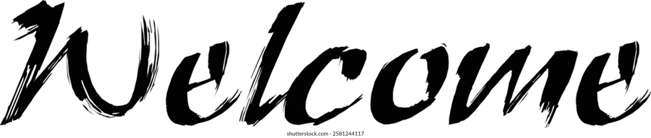 Thank you text in black color isolated on white background. Hand drawn lettering style, one line drawing, signature, calligraphy, monoline. vector Illustration use for banner design.

