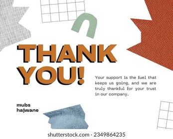 thank you text editable and printable