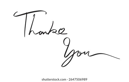 Thank you text font calligraphy hand written lettering script black color object icon thank you love heart drawing  gratitude emotion design support romantic gift thank you celebration romantic thank 