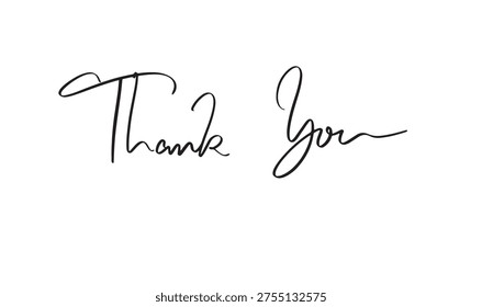 Thank you text font calligraphy hand written lettering script thank you message business welcome congratulation thank you thanksgiving thank you gratitude label  phrase word greeting card art
