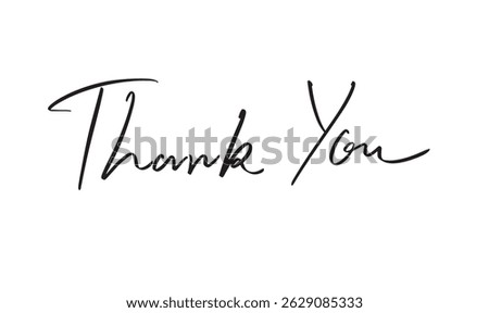 Thank you text font calligraphy hand written lettering script black color object icon thank you gratitude business welcome greeting communication thank you grateful symbol happy thanksgiving celebrate