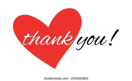 Thank You Text Greeting Card Stock Vector (Royalty Free) 1942424863 ...