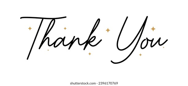 Thank You Text | Thank you Handwritten text | Thank you card | Thank You Vector