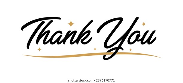 Thank You Text | Thank you Handwritten text | Thank you card | Thank You Vector