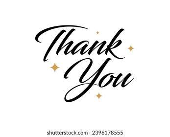 Thank You Text | Thank you Handwritten text | Thank you card | Thank You Vector