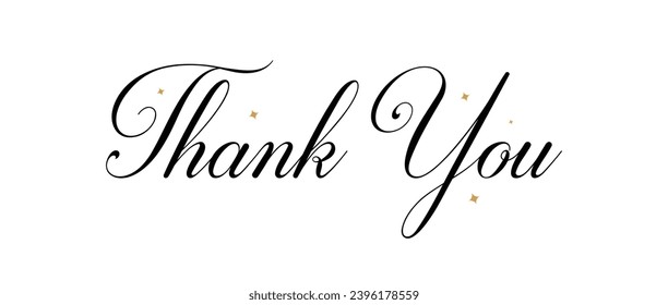 Thank You Text | Thank you Handwritten text | Thank you card | Thank You Vector