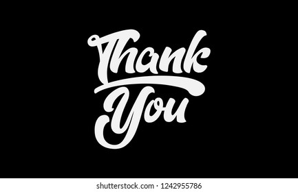 Thank you text slogan print for t shirt, card, gift and other us. lettering slogan graphic vector illustration