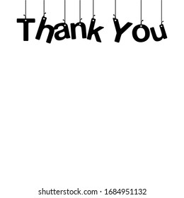 Thank You Text / Vector