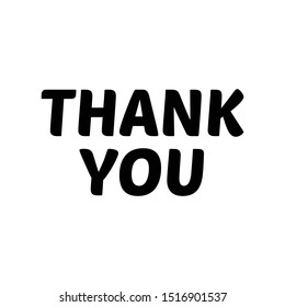 Thank You Text Vector Illustration Stock Vector (Royalty Free) 1521192995