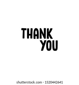 Thank You Text Vector Illustration Stock Vector (Royalty Free) 1510527059