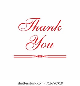 thank you text word speech graphic design background vector