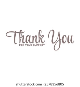 thank you, thanks for your support, thank you greeting card, thank you stock illustration.
