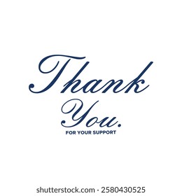 thank you, thanks for your support, thank you greeting card, thank you stock illustration.
handwritten thank you note vector
