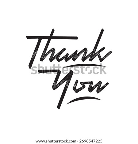 thank you, thanks for your support, thank you greeting card, thank you stock illustration.