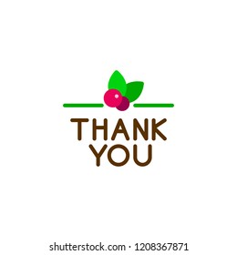 Thank you Thanksgiving Day flat icon