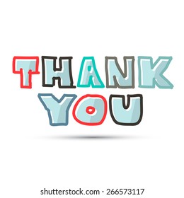 Thank You Title on White Background